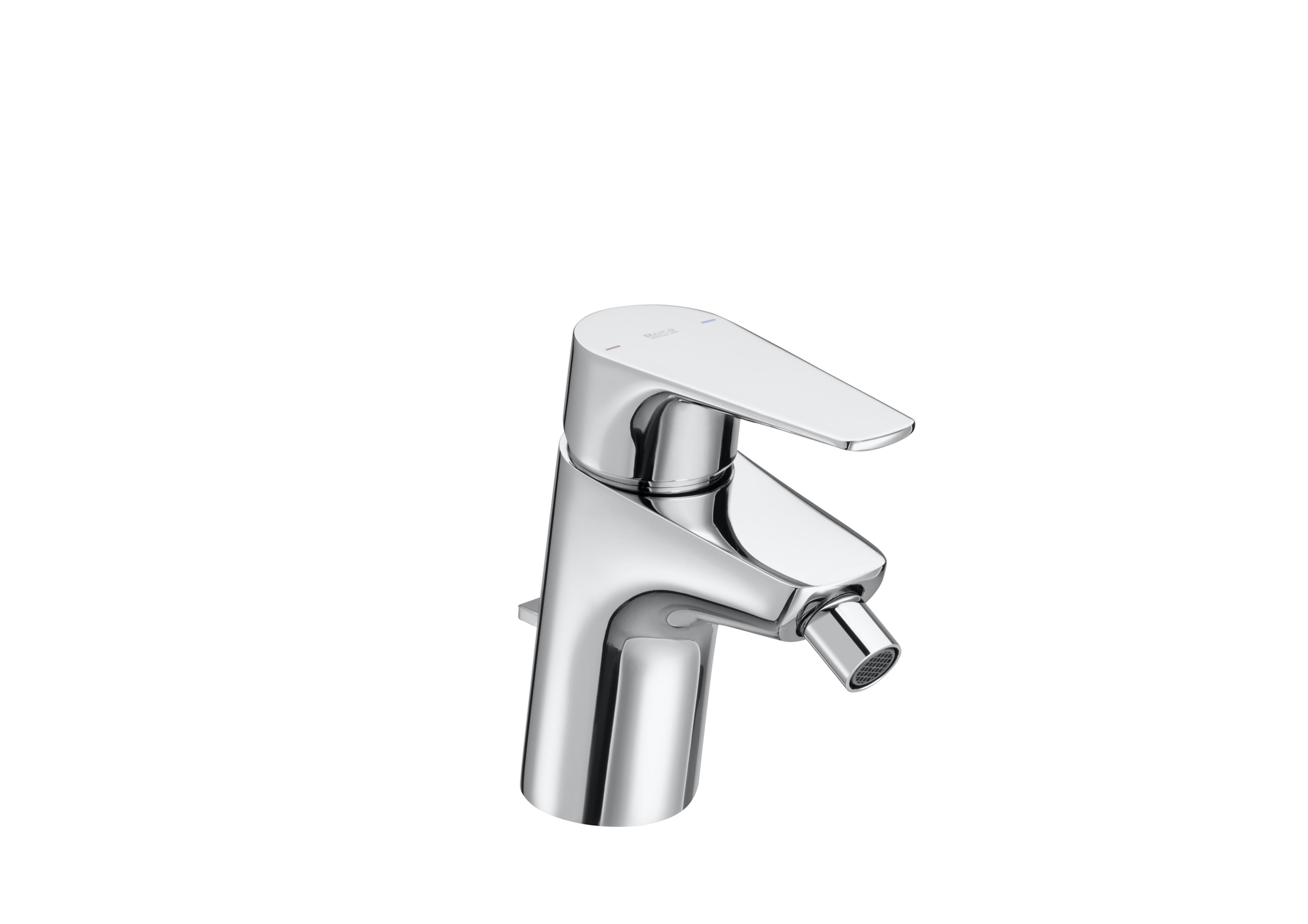 Baterii sanitare - Baterie bideu Roca A5A6090C00, Atlas, tip comanda monocomanda, marime s, tip instalare pe bideu, crom