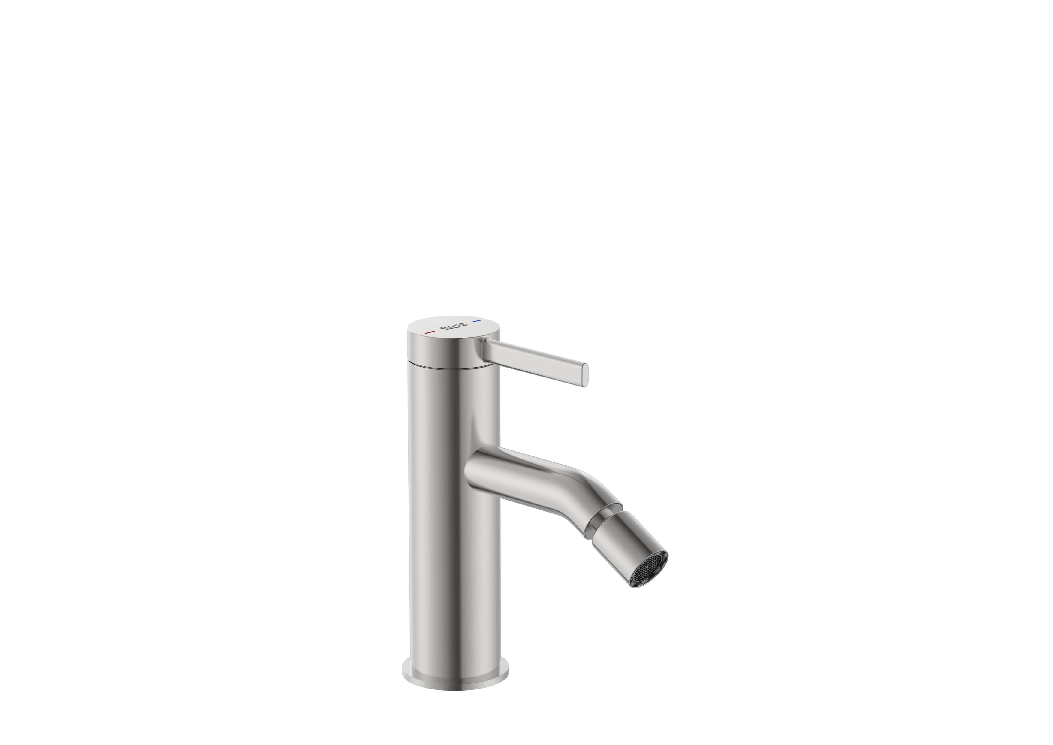 Baterii sanitare - Baterie bideu Roca A5A629ESM0, ONA, tip comanda monocomanda, marime s, tip instalare pe bideu, otel satinat
