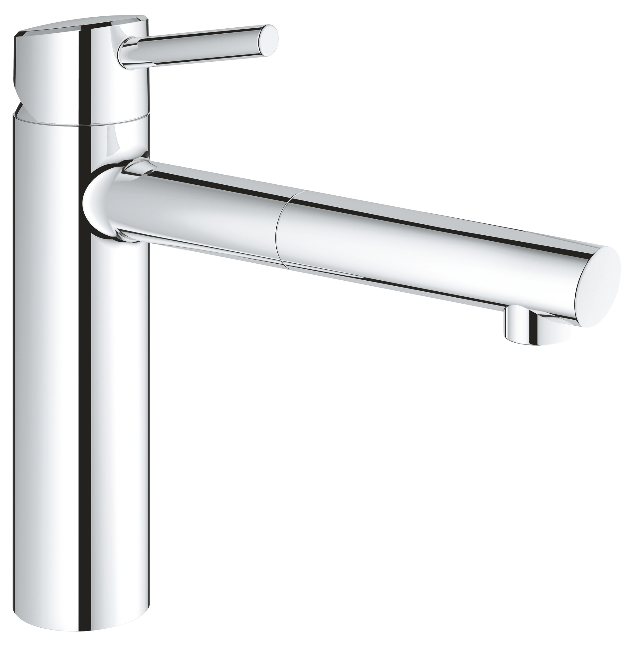 Baie - Baterie bucatarie Grohe 31129001, bucatarie Concetto, tip comanda monocomanda, marime medie, forma pipa tip l, crom