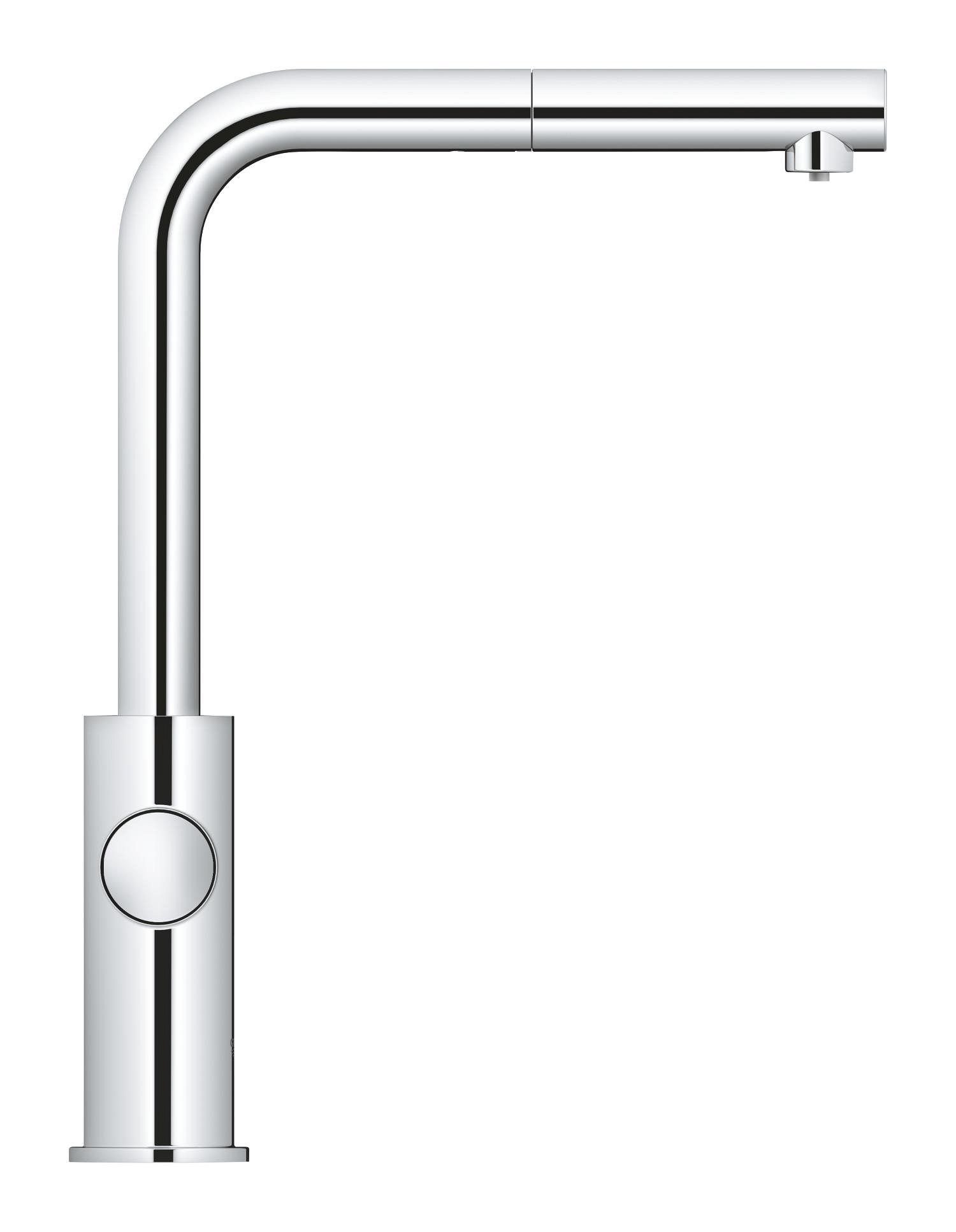 Baterie bucatarie Grohe 1010720001, Blue Home, tip comanda dubla comanda, forma pipa tip l, marime inalta, crom [1]