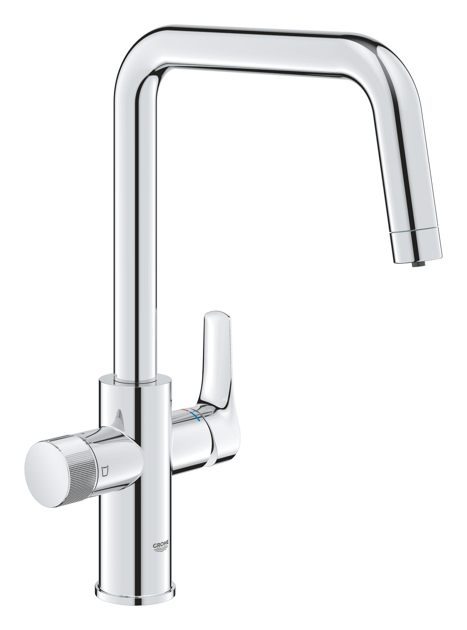 Baterii sanitare - Baterie cu filtrare Grohe 30583000, bucatarie Blue Pure Eurosmart, tip comanda dubla comanda, marime inalta, crom