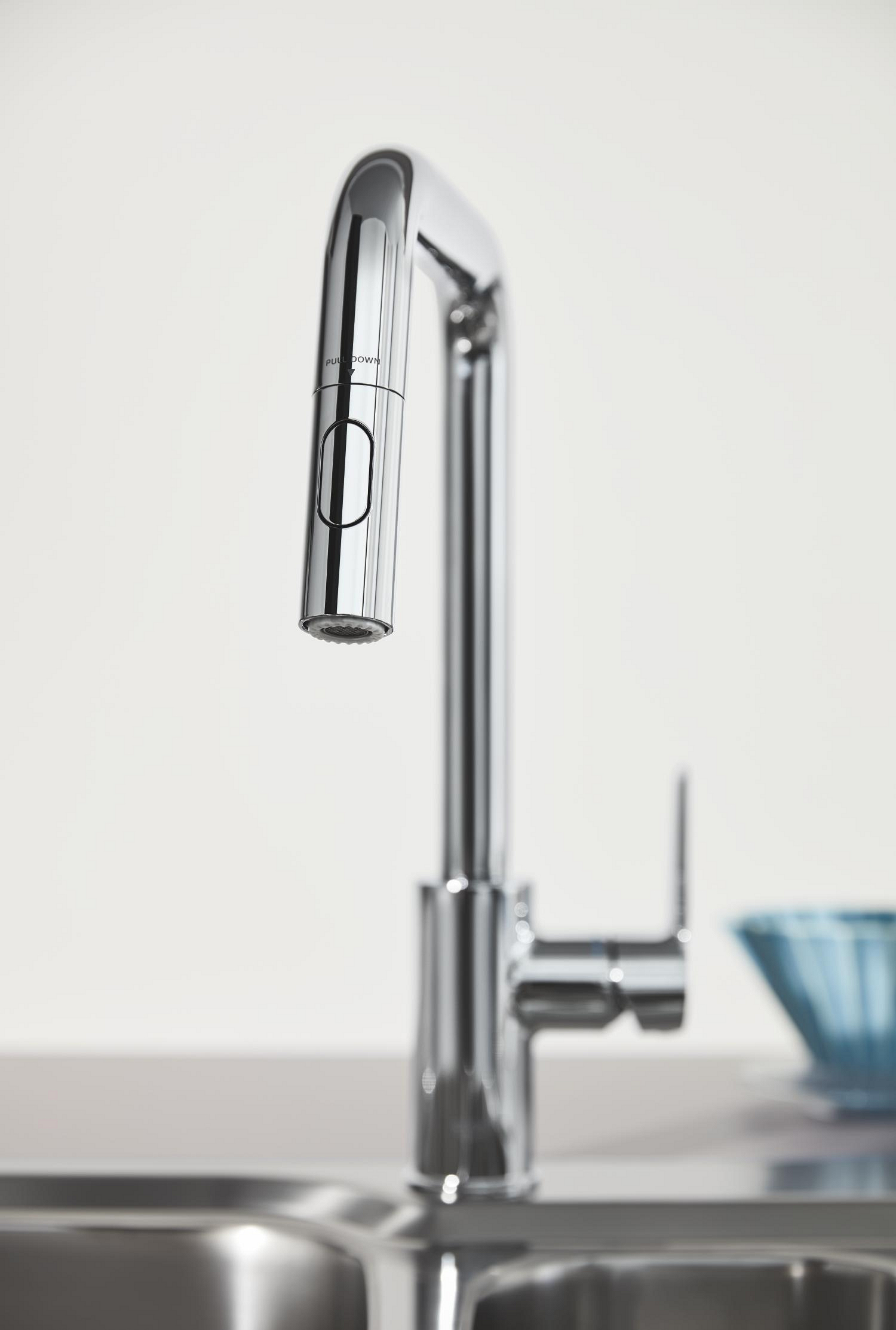 Baterie bucatarie Grohe 30631000, Start, tip comanda monocomanda, marime inalta, forma pipa tip u, crom [4]