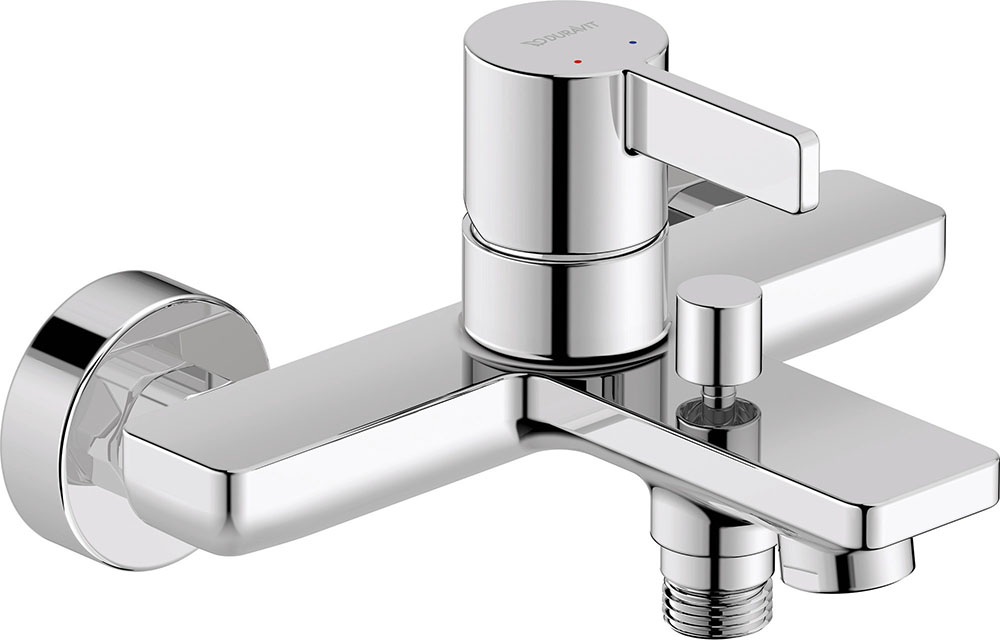 Baterii sanitare - Baterie cada Duravit DE5230000010, D-Neo, montaj pe perete, tip incastrare aparent, tip comanda monocomanda, crom