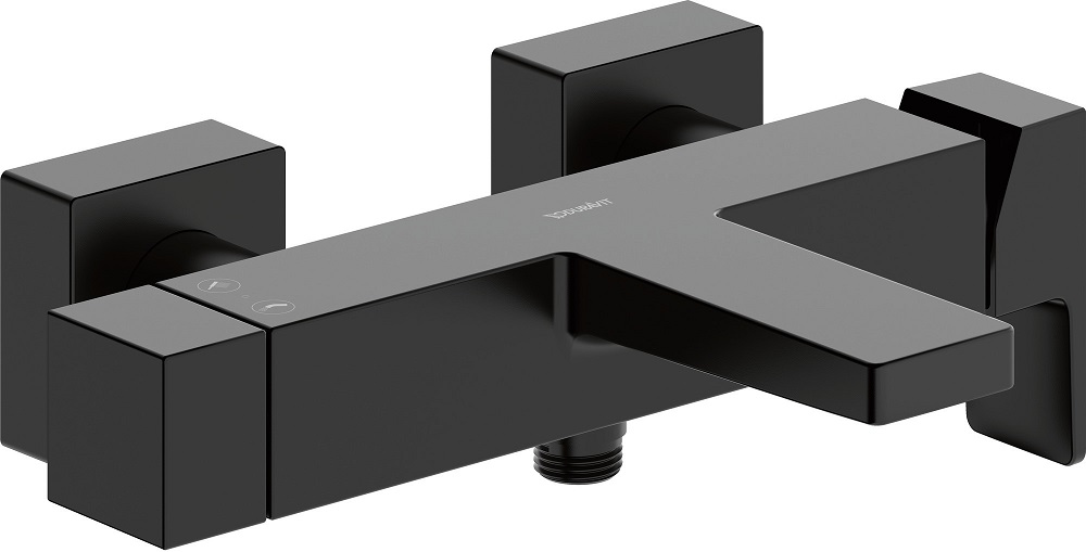 Baterii sanitare - Baterie cada Duravit MH5230000046, Manhattan, montaj pe perete, tip incastrare aparent, tip comanda monocomanda, negru