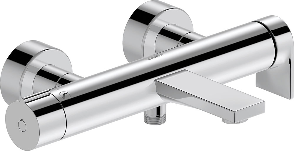 Baterii sanitare - Baterie cada Duravit TU5230000010, Tulum, montaj pe perete, tip incastrare aparent, tip comanda monocomanda, crom