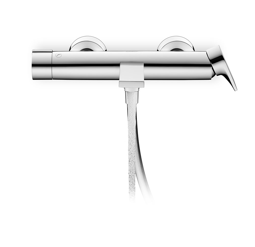 Baterie cada Duravit TU5230000010, Tulum, montaj pe perete, tip incastrare aparent, tip comanda monocomanda, crom [2]