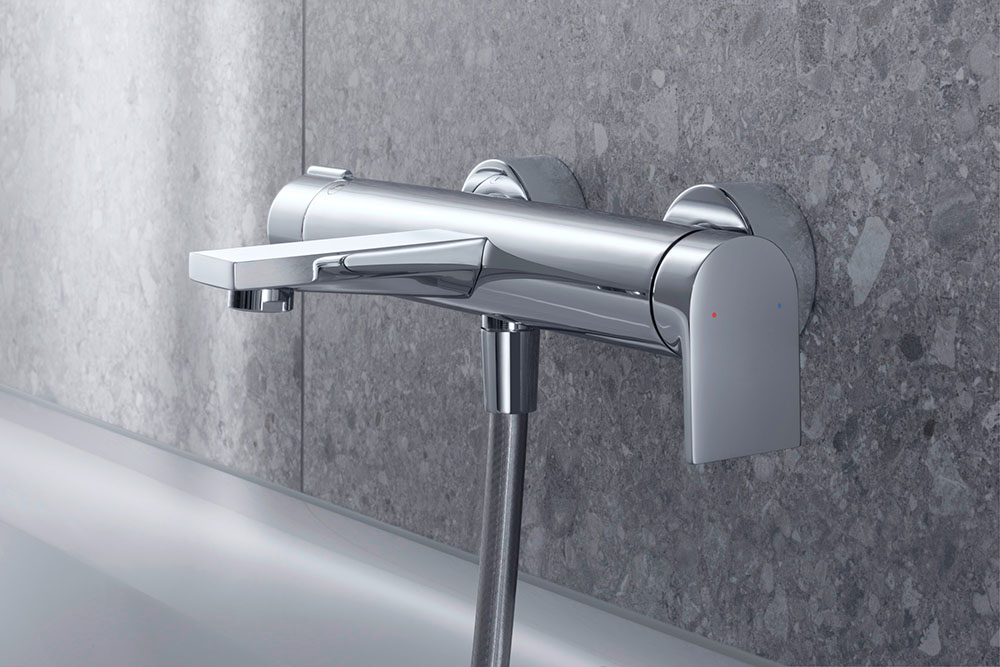 Baterie cada Duravit TU5230000010, Tulum, montaj pe perete, tip incastrare aparent, tip comanda monocomanda, crom [3]
