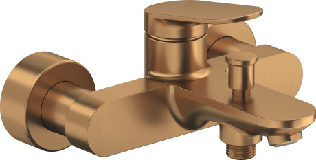 Baterii sanitare - Baterie cada Duravit WA5230000004, Wave, montaj pe perete, tip incastrare aparent, tip comanda monocomanda, bronz