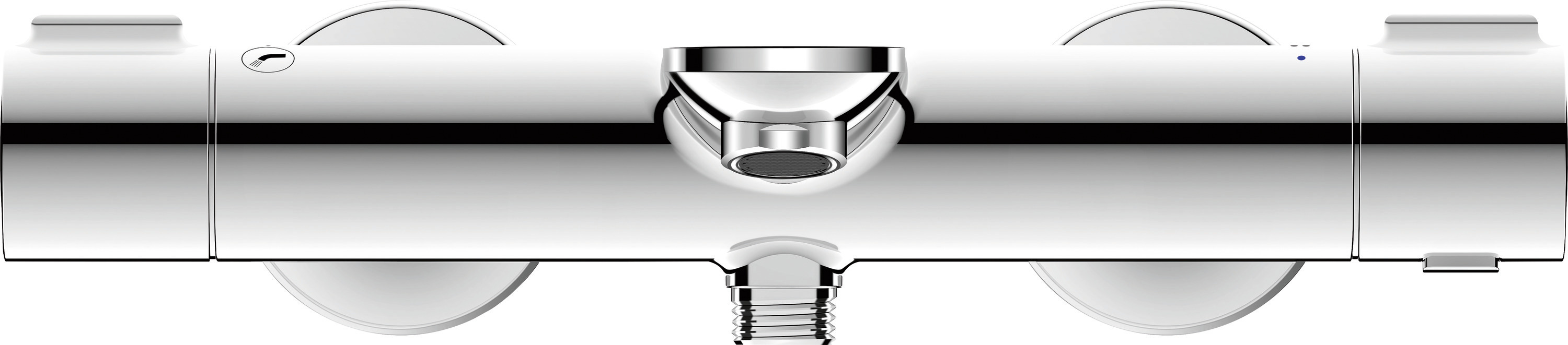 Baterie cada Duravit WA5220000010, Wave, montaj pe perete, tip incastrare aparent, tip comanda dubla comanda, crom [1]