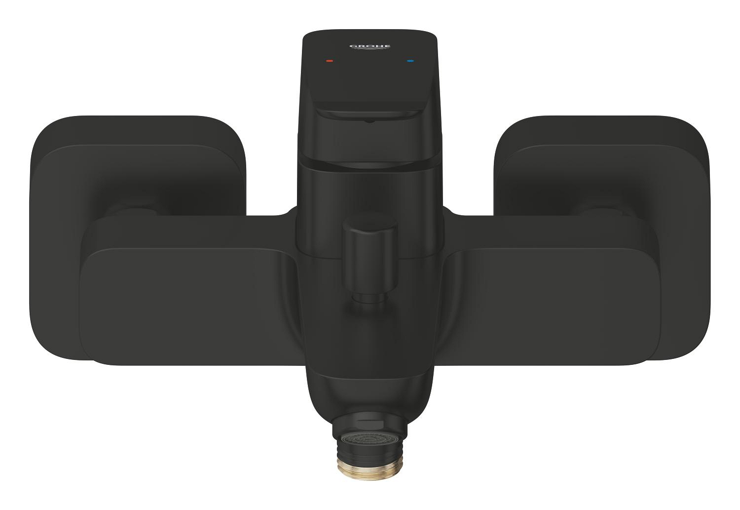 Baterie cada Grohe 1018722430, Dice, montaj pe perete, tip incastrare aparent, tip comanda monocomanda, negru [3]