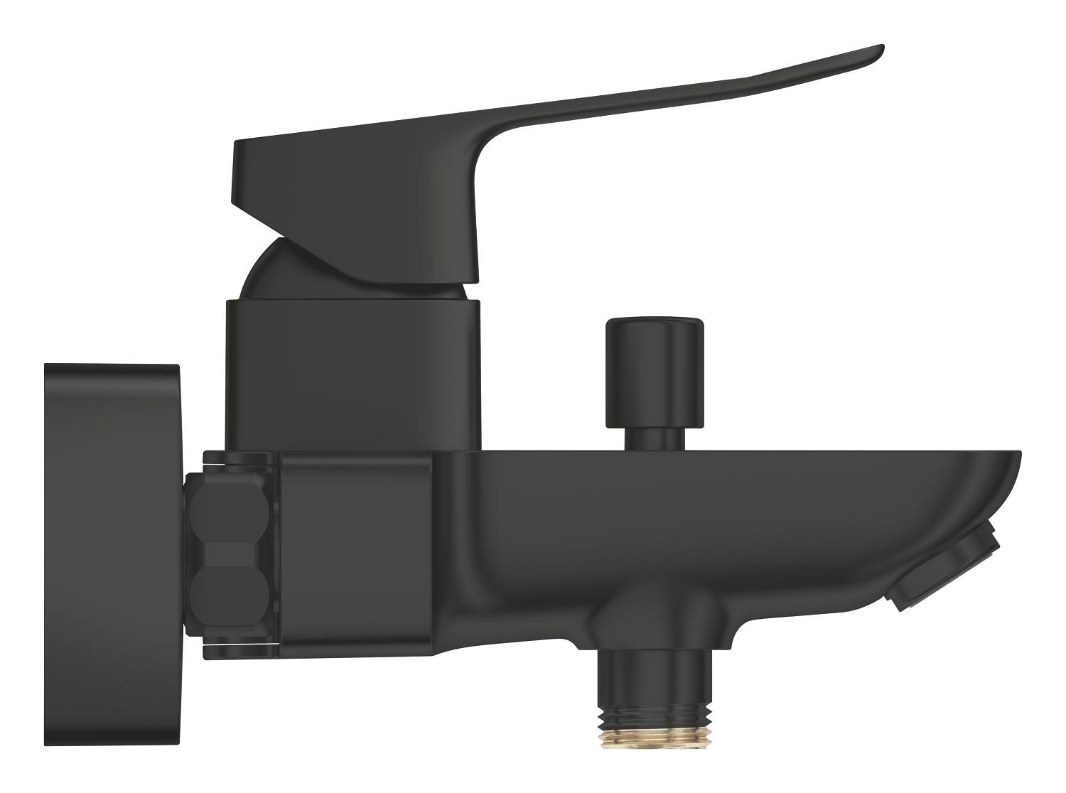 Baterie cada Grohe 1018722430, Dice, montaj pe perete, tip incastrare aparent, tip comanda monocomanda, negru [1]