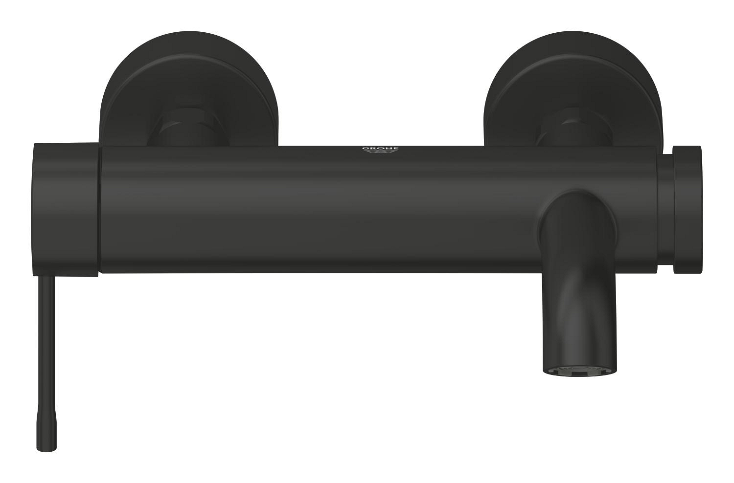 Baterie cada Grohe 336282431, Essence, montaj pe perete, tip incastrare aparent, tip comanda monocomanda, negru [2]