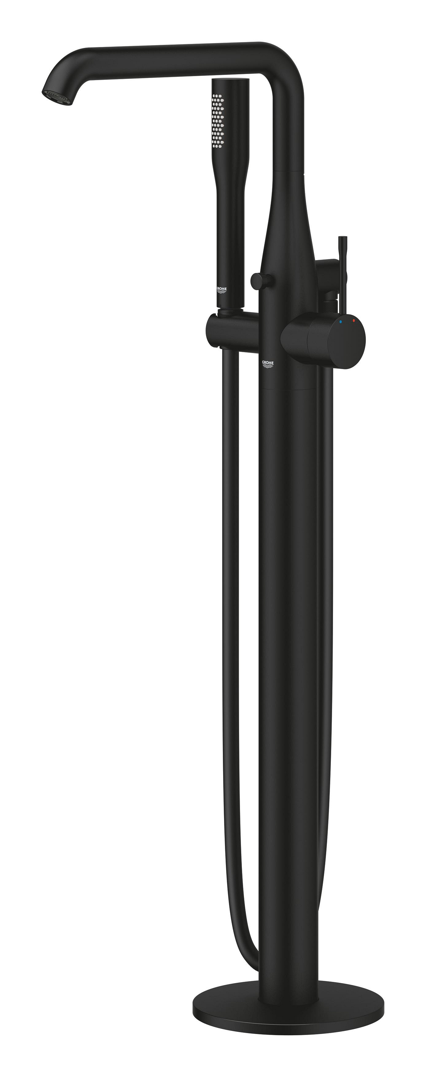 Baterie cada Grohe 25248KF1, Essence, montaj pe podea, tip incastrare aparent, tip comanda monocomanda, negru [2]