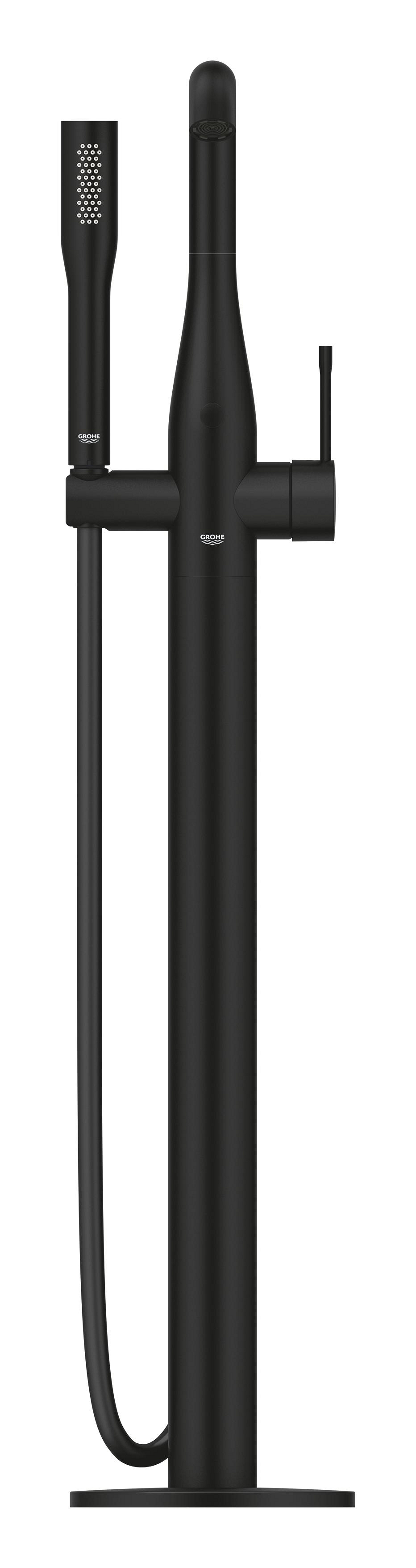 Baterie cada Grohe 25248KF1, Essence, montaj pe podea, tip incastrare aparent, tip comanda monocomanda, negru [3]