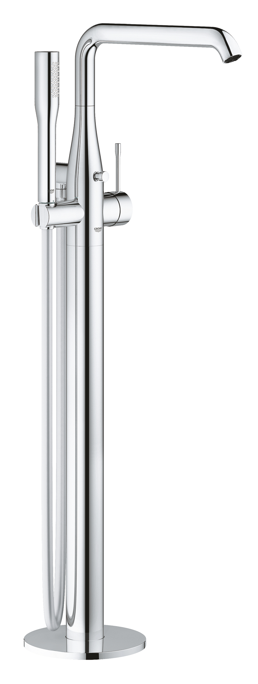 Baterii sanitare - Baterie cada Grohe 25248001, Essence, montaj pe podea, tip incastrare aparent, tip comanda monocomanda, crom