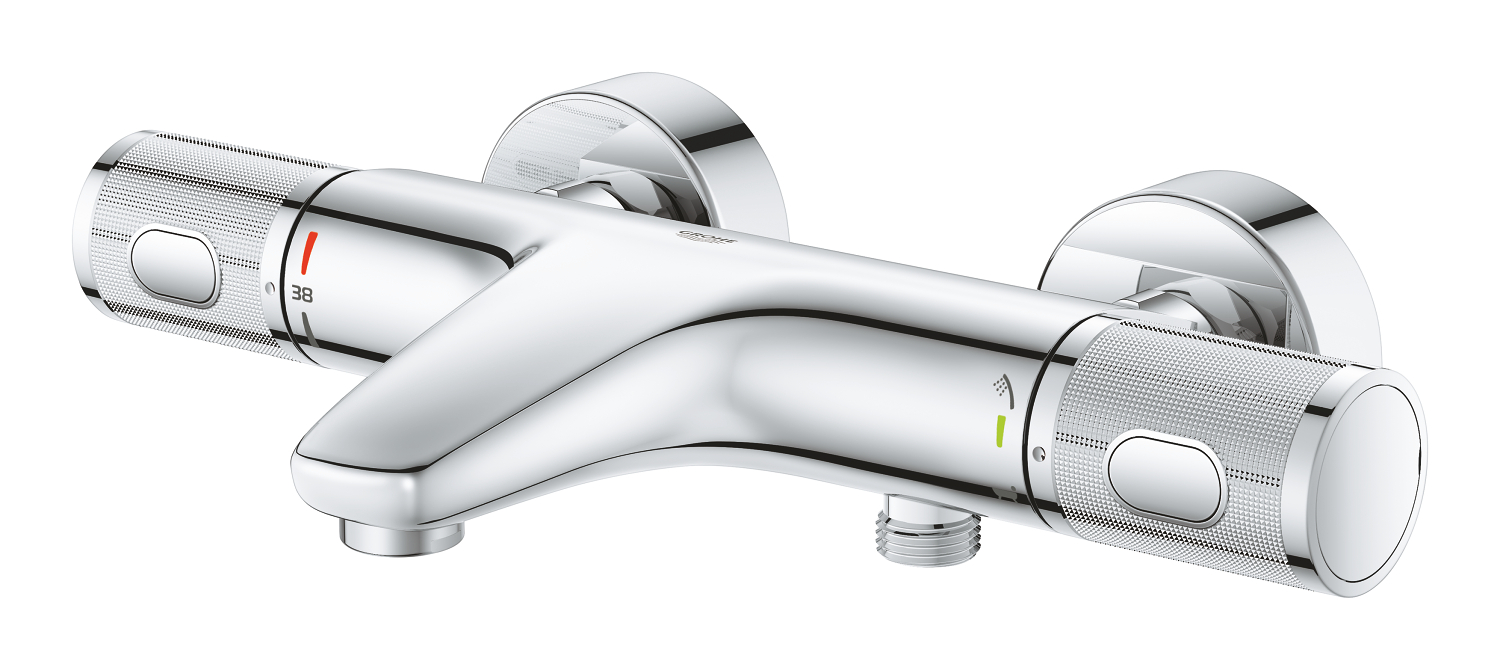Set baterie cada Grohe 34788000, Baterie cada Precision Feel, montaj pe perete, tip incastrare aparent, crom [3]