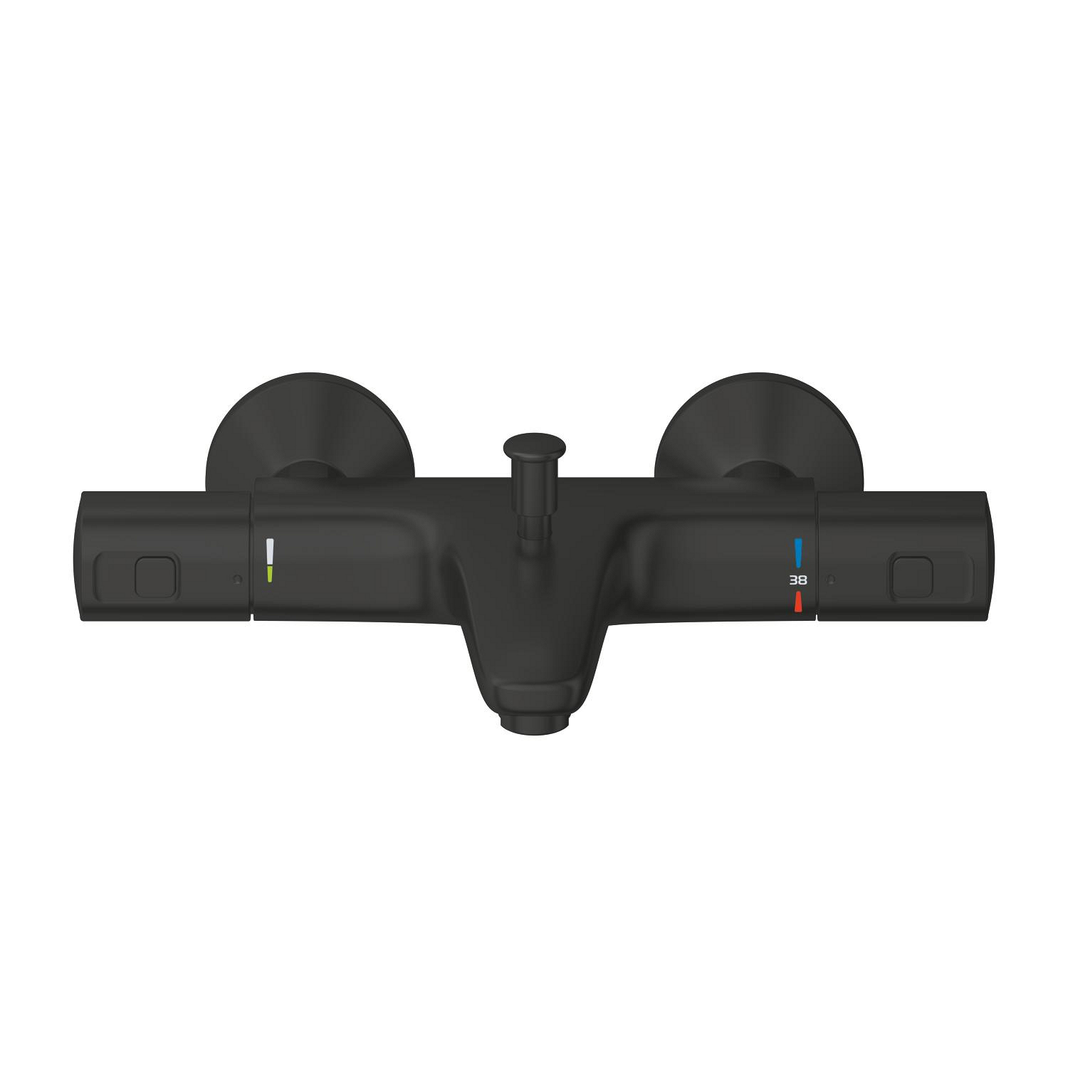 Baterie cada Grohe 345982430, Precision Start, montaj pe perete, compatibil cu instalatii sanitare standard, negru [1]