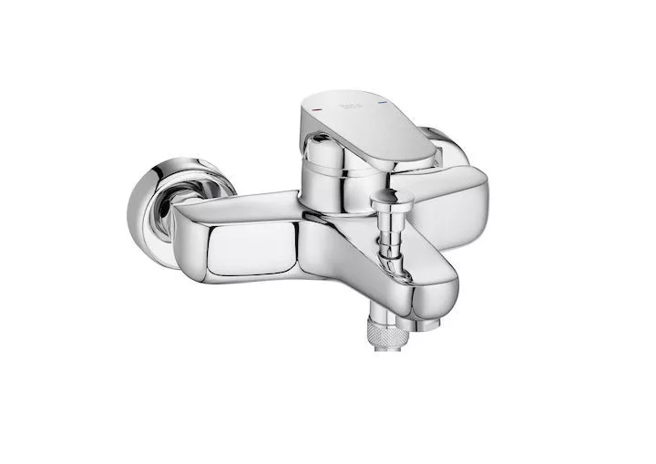 Baterii sanitare - Baterie cada Roca A5A021BC0K, Anara, montaj pe perete, tip incastrare aparent, tip comanda monocomanda, crom