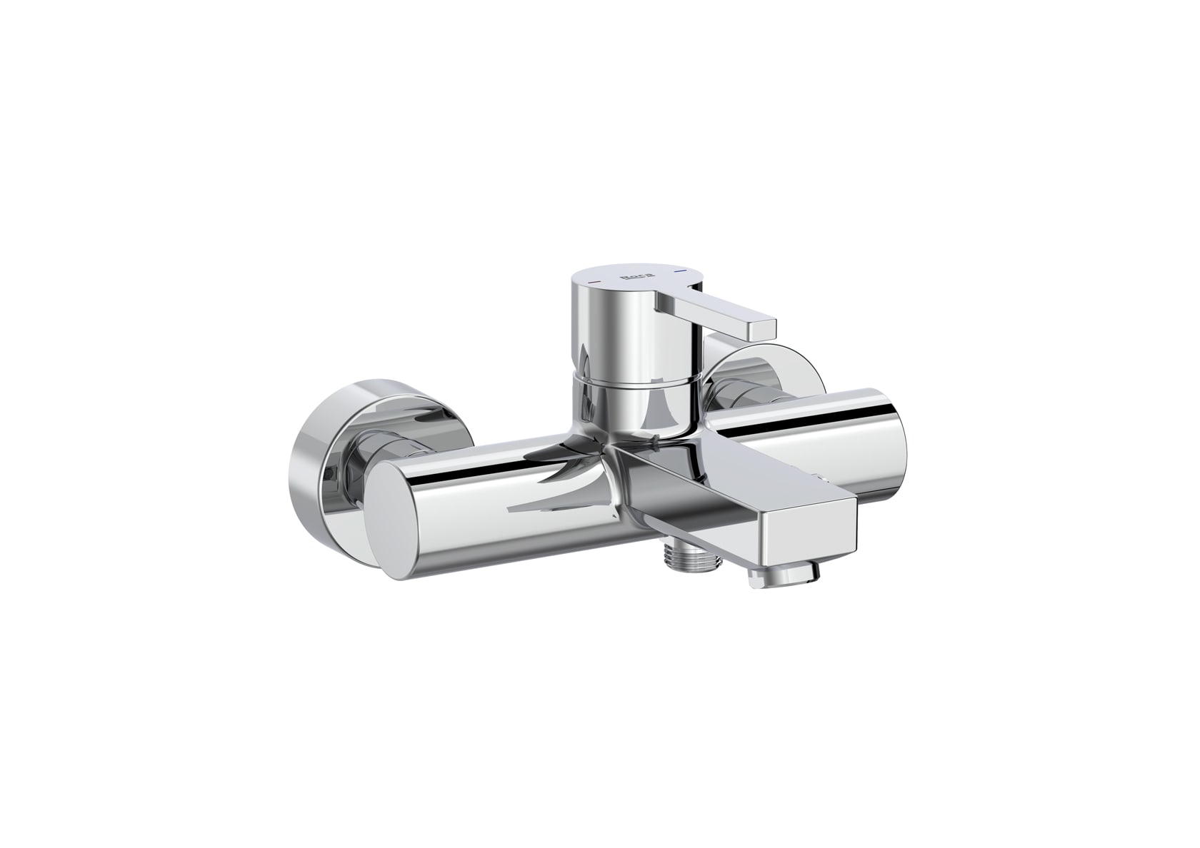 Baterii sanitare - Baterie cada Roca A5A0296C00, Naia, montaj pe perete, tip incastrare aparent, tip comanda monocomanda, crom