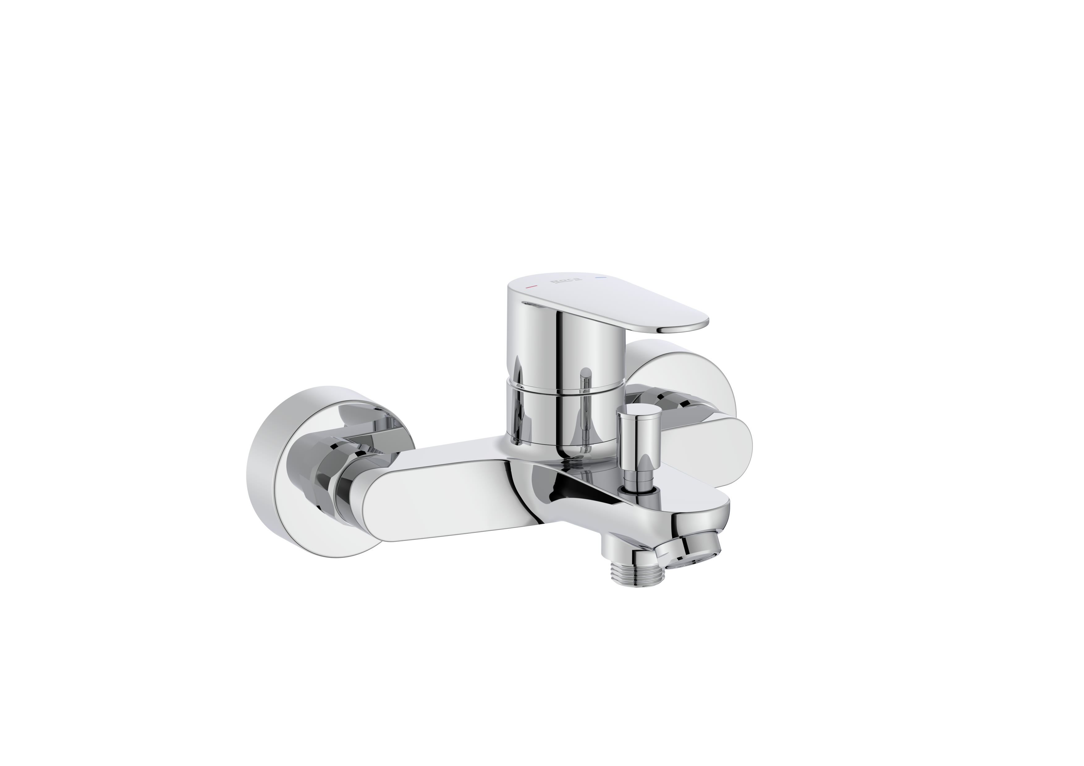 Baterii sanitare - Baterie cada Roca A5A024FC00, Victoria Plus, montaj pe perete, tip incastrare aparent, tip comanda monocomanda, crom