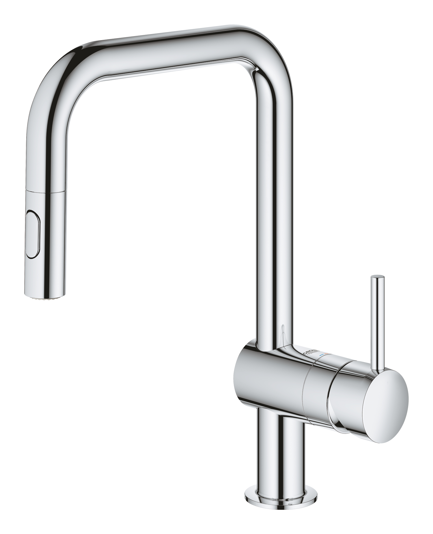 Baterie bucatarie Grohe 32322002, bucatarie Minta, tip comanda monocomanda, marime inalta, forma pipa tip c, crom [1]