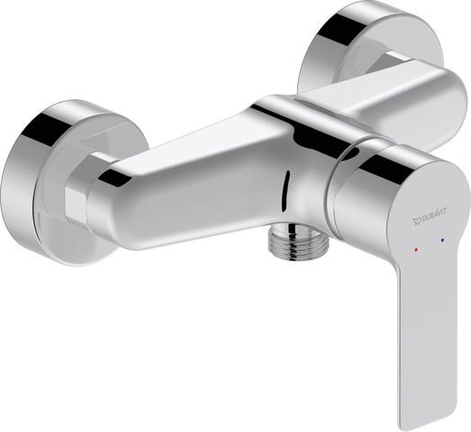 Baterii sanitare - Baterie dus Duravit A14230001010, A.1, tip incastrare aparent, tip comanda monocomanda, numar orificii instalare 2, crom