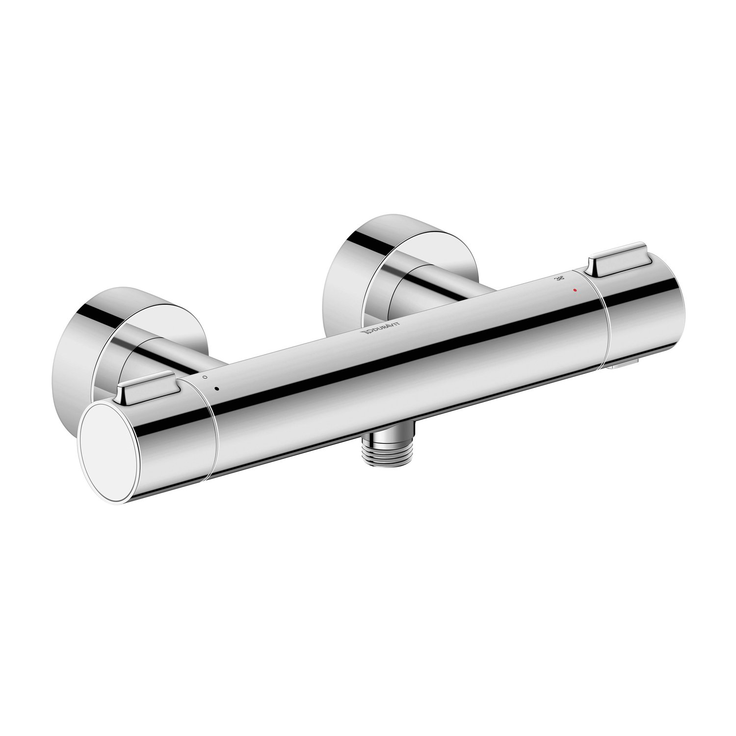 Baterii sanitare - Baterie dus Duravit TH4220000010, tip incastrare aparent, tip comanda dubla comanda, termostat, crom