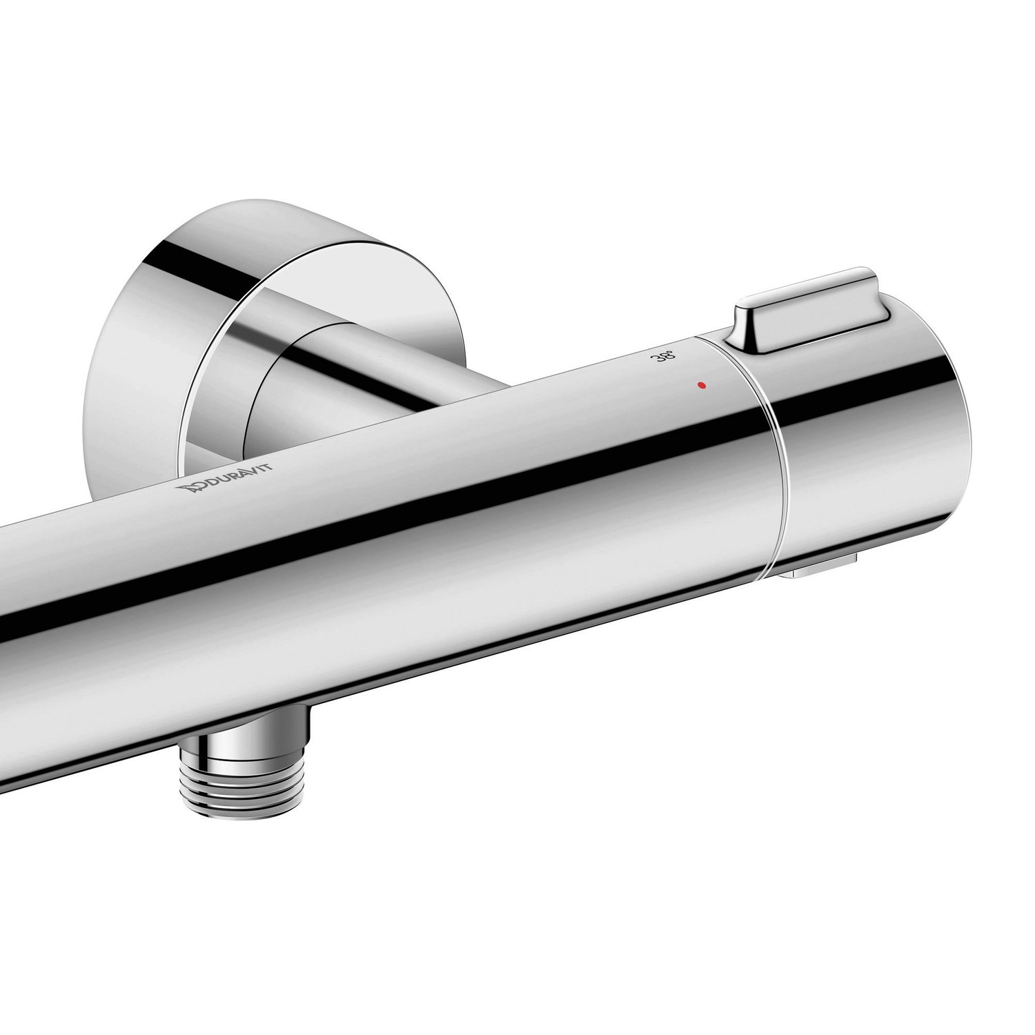Baterie dus Duravit TH4220000010, tip incastrare aparent, tip comanda dubla comanda, termostat, crom [2]