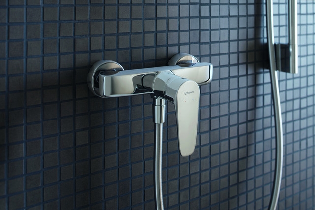 Baterie dus Duravit B14230000010, B.1, tip incastrare aparent, tip comanda monocomanda, numar orificii instalare 2, crom [2]