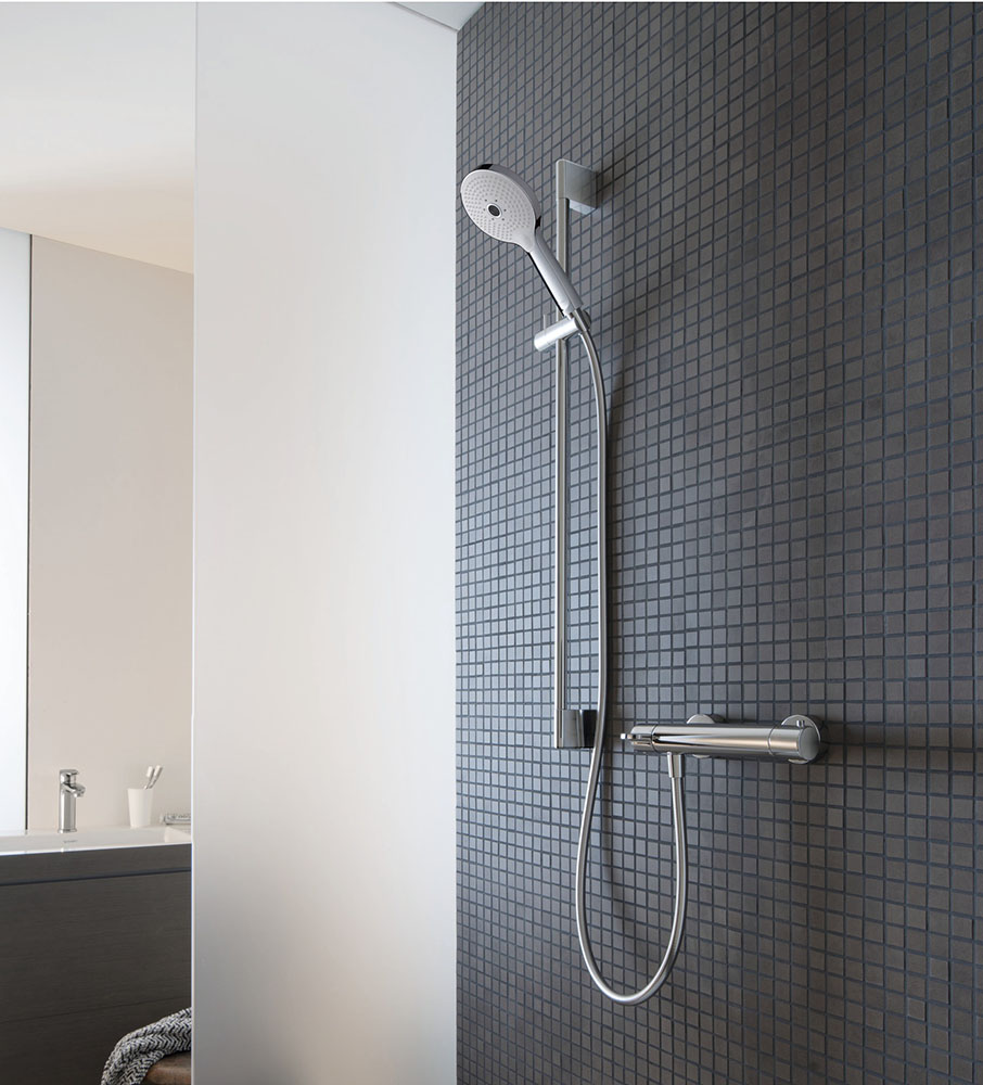 Baterie dus Duravit B14220000010, B.1, tip incastrare aparent, tip comanda monocomanda, termostat, crom [2]