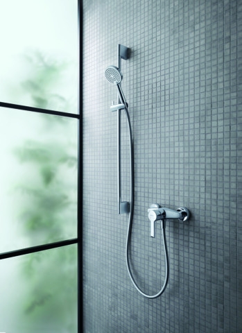 Baterie dus Duravit B24230000010, B.2, tip incastrare aparent, tip comanda monocomanda, numar orificii instalare 2, crom [1]