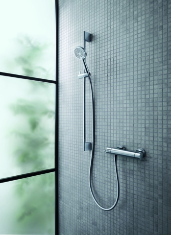 Baterie dus Duravit B24220000010, B.2, tip incastrare aparent, tip comanda monocomanda, termostat, crom [1]