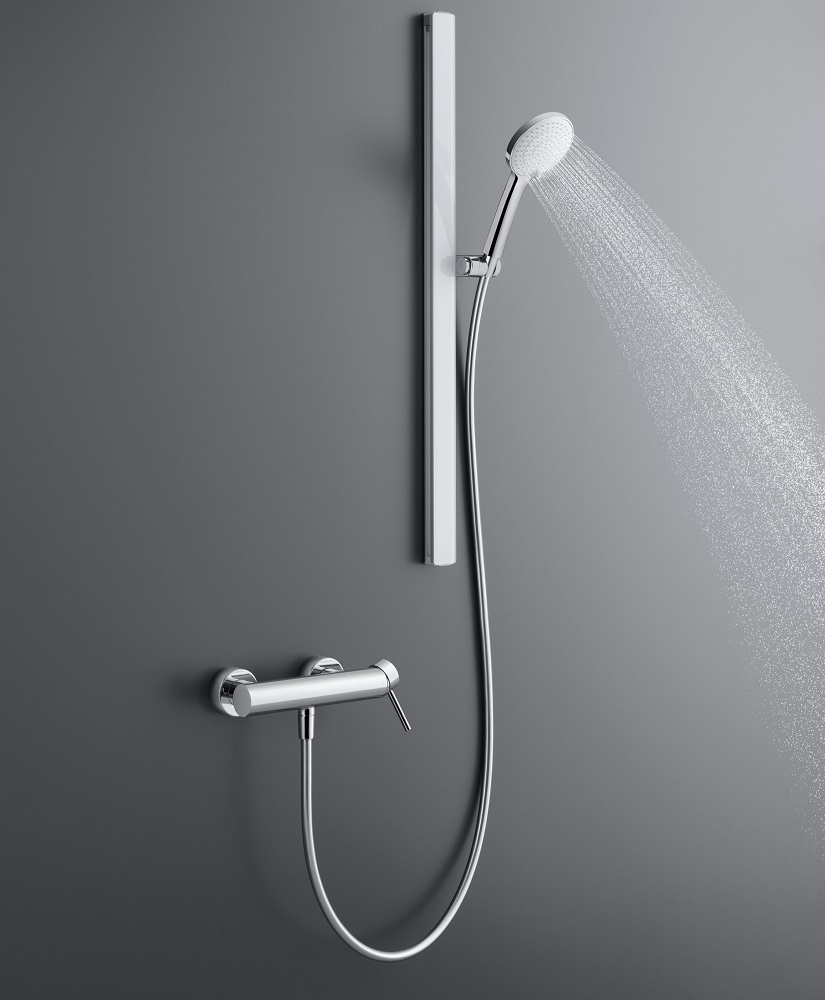 Baterie dus Duravit CE4230000010, Circle, tip incastrare aparent, compatibil cu instalatii sanitare standard, crom [3]