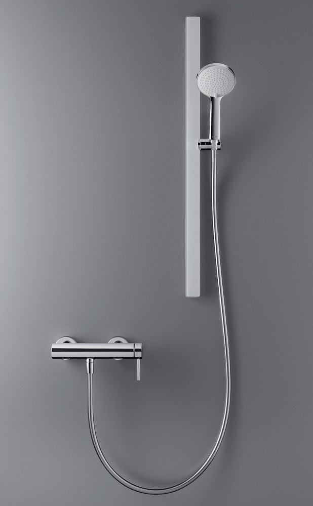 Baterie dus Duravit CE4230000010, Circle, tip incastrare aparent, compatibil cu instalatii sanitare standard, crom [2]