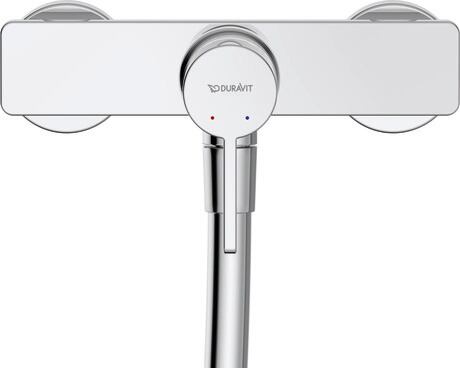 Baterie dus Duravit DE4230000010, D-Neo, tip incastrare aparent, compatibil cu instalatii sanitare standard, crom [1]