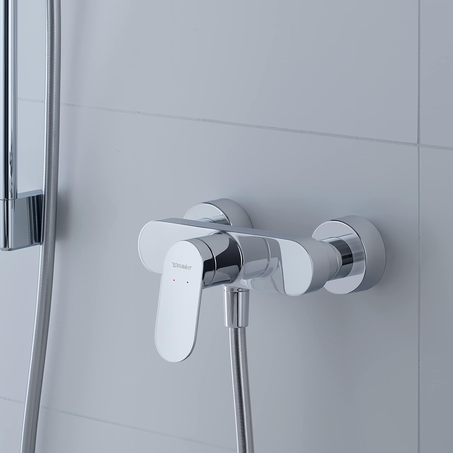 Baterie dus Duravit WA4230000010, Wave, tip incastrare aparent, compatibil cu instalatii sanitare standard, crom [2]