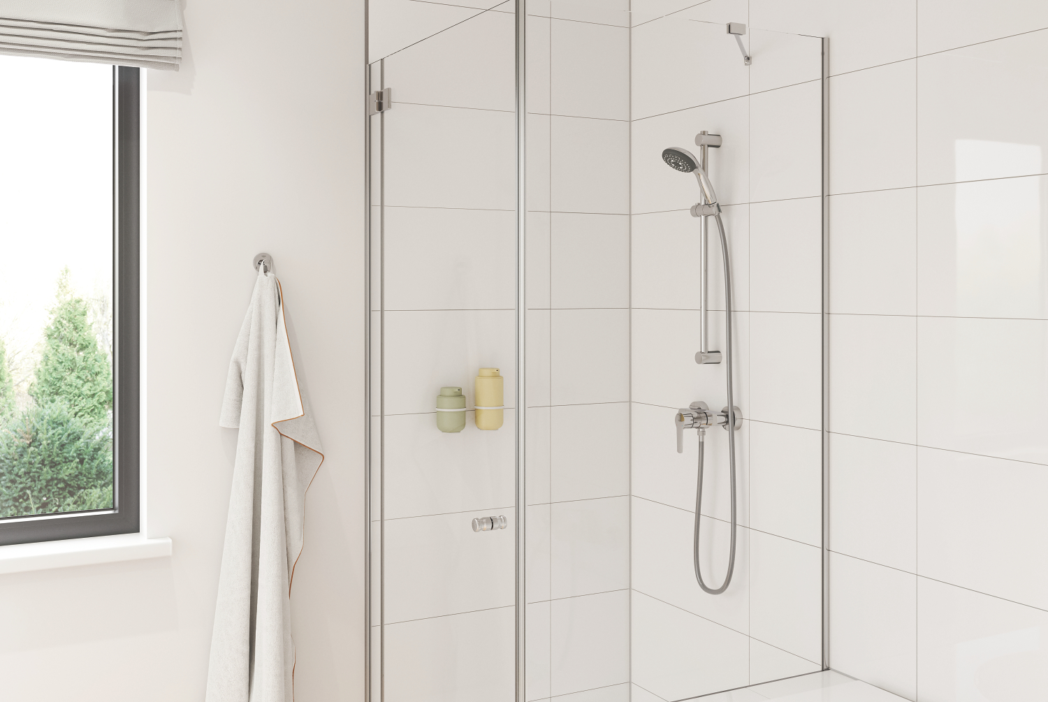 Baterie dus Grohe 24208002, Start, tip incastrare aparent, tip comanda monocomanda, numar orificii instalare 2, crom [4]