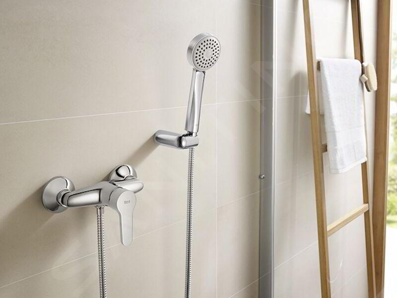 Baterie dus Roca A5A216AC0K, Arola, tip incastrare aparent, tip comanda monocomanda, numar orificii instalare 2, crom [1]