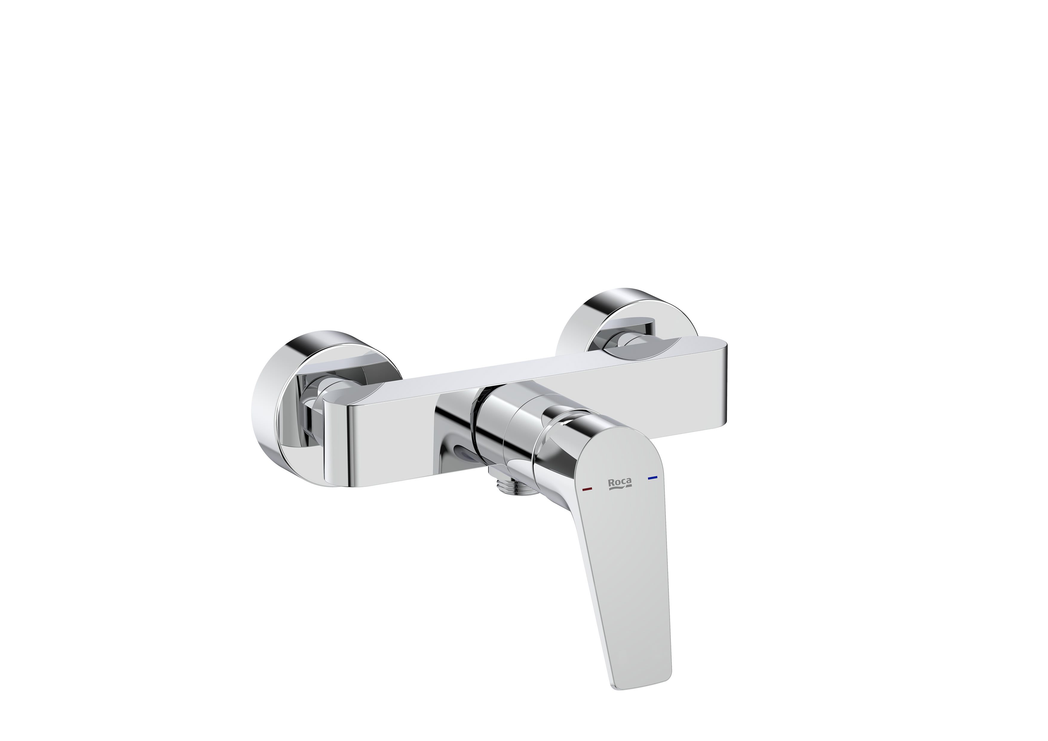 Baterii sanitare - Baterie dus Roca A5A2190C00, Atlas, tip incastrare aparent, tip comanda monocomanda, numar orificii instalare 2, crom