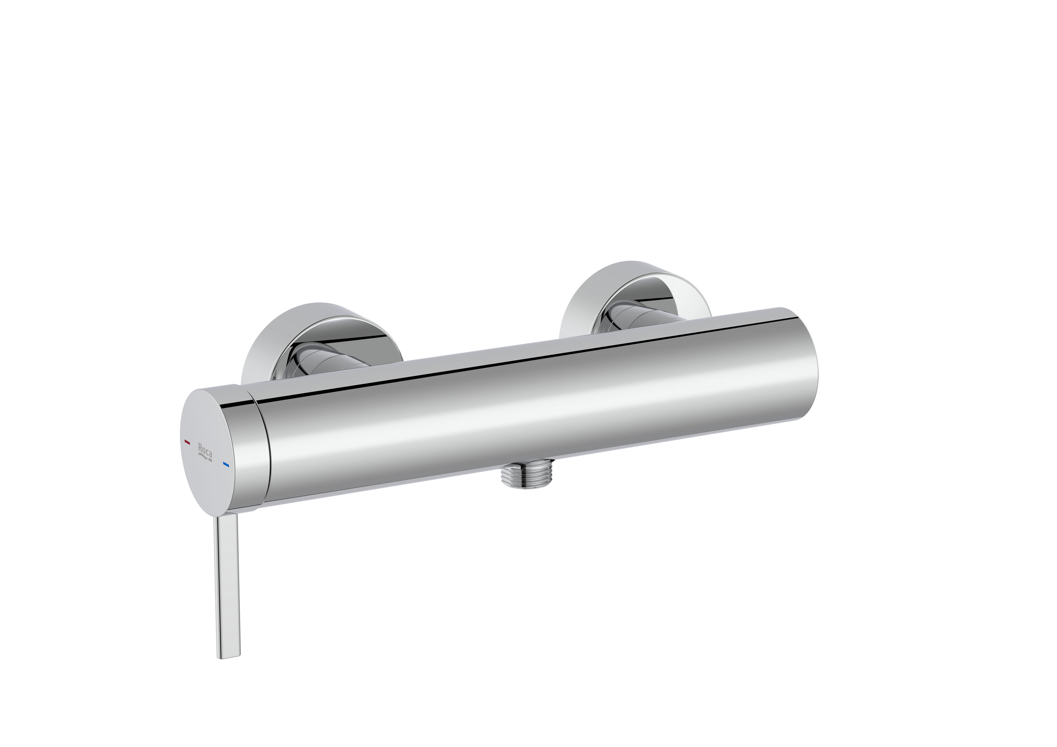 Baterii sanitare - Baterie dus Roca A5A219EC00, Ona, tip incastrare aparent, tip comanda monocomanda, numar orificii instalare 2, crom