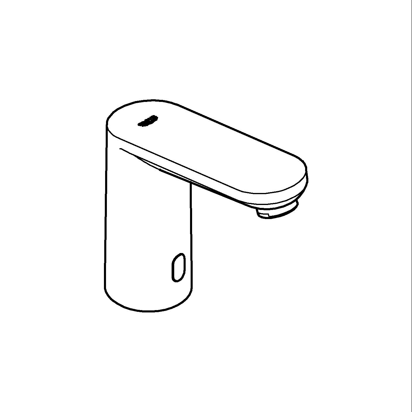 Baterie cu senzor Grohe 36439001, infrarosu Eurosmart E, pentru lavoar, montaj pe lavoar, pe blat, crom [4]