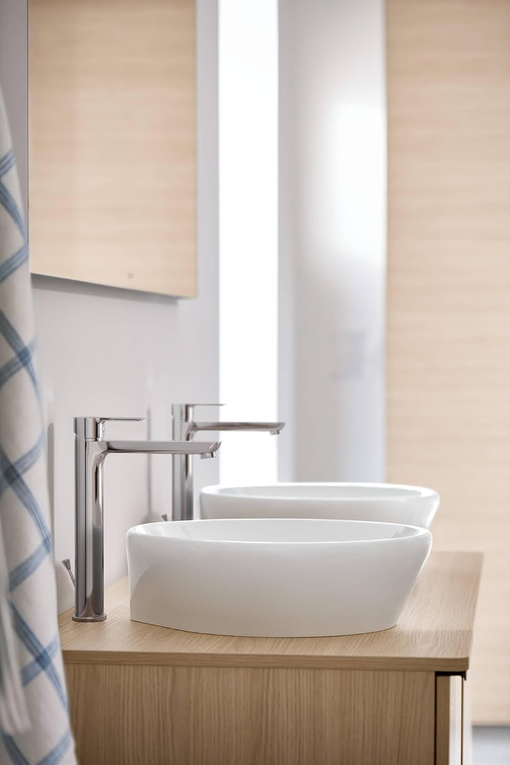 Baterie lavoar Duravit A11040001010, A.1, tip comanda monocomanda, marime xl, tip instalare pe blat, crom [3]