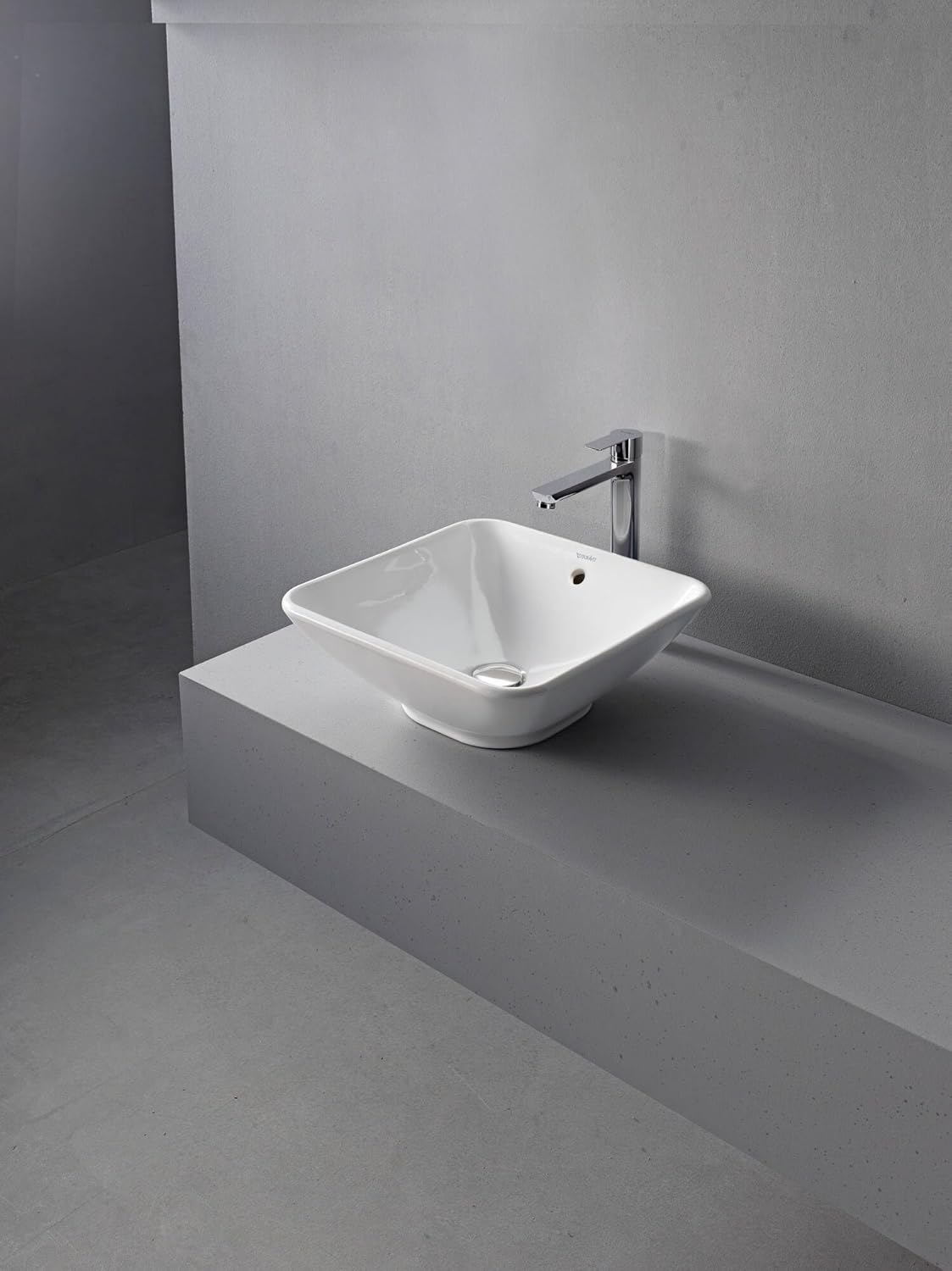 Baterie lavoar Duravit A11040001010, A.1, tip comanda monocomanda, marime xl, tip instalare pe blat, crom [4]