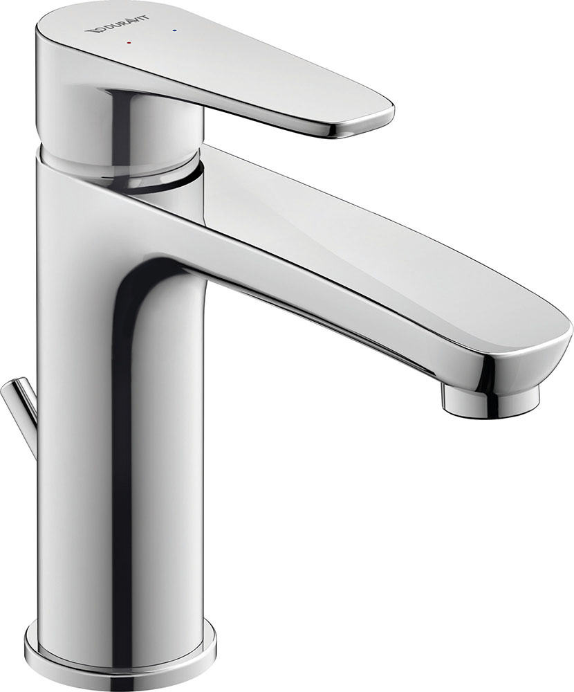 Baterii sanitare - Baterie lavoar Duravit B11020001010, B.1, tip comanda monocomanda, marime m, tip instalare pe lavoar, crom