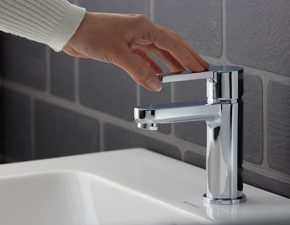 Baterie lavoar Duravit B21010002010, B.2, tip comanda monocomanda, marime m, tip instalare pe lavoar, crom [1]