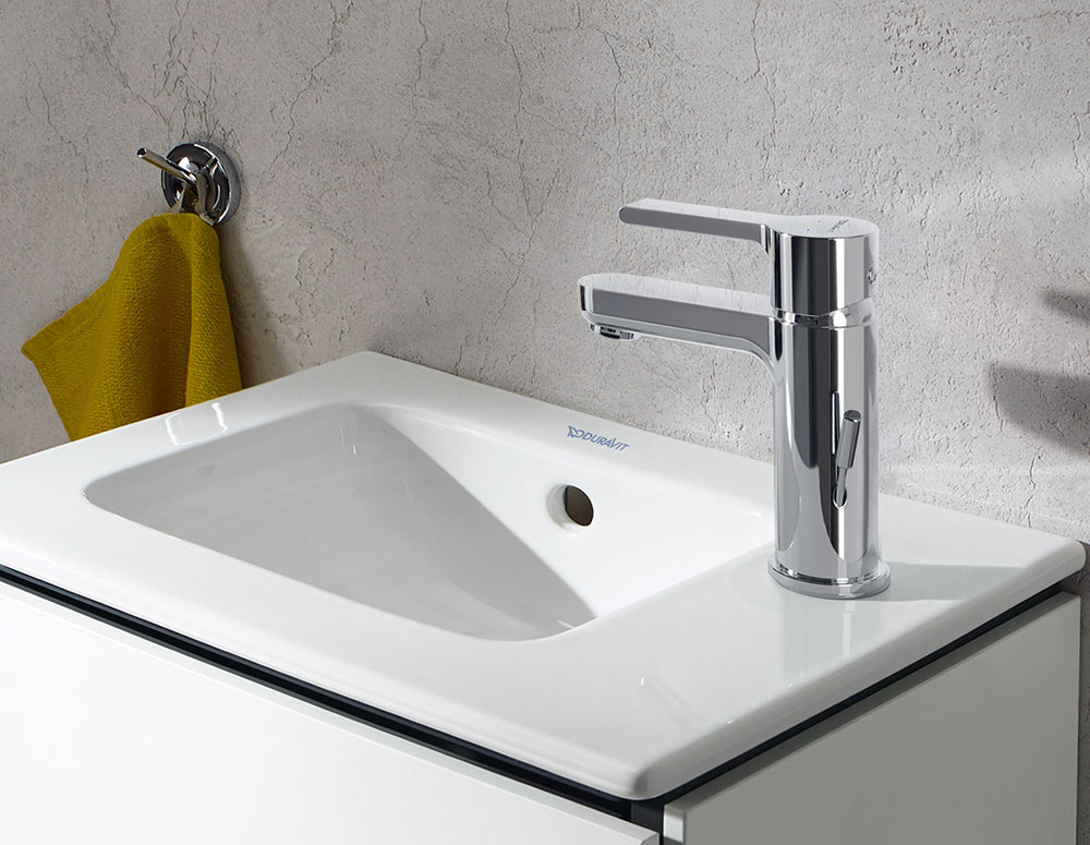 Baterie lavoar Duravit B21010001010, B.2, tip comanda monocomanda, marime m, tip instalare pe lavoar, crom [2]