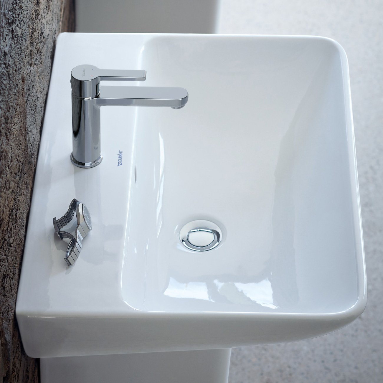 Baterie pentru lavoar Duravit B21020002010, lavoar B.2, tip comanda monocomanda, marime m, tip instalare pe lavoar, crom [15]