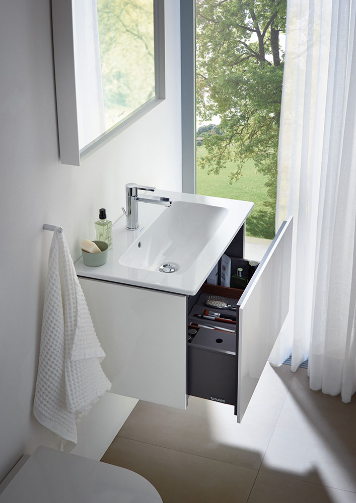 Baterie lavoar Duravit B21020001010, B.2, tip comanda monocomanda, marime m, tip instalare pe lavoar, crom [7]