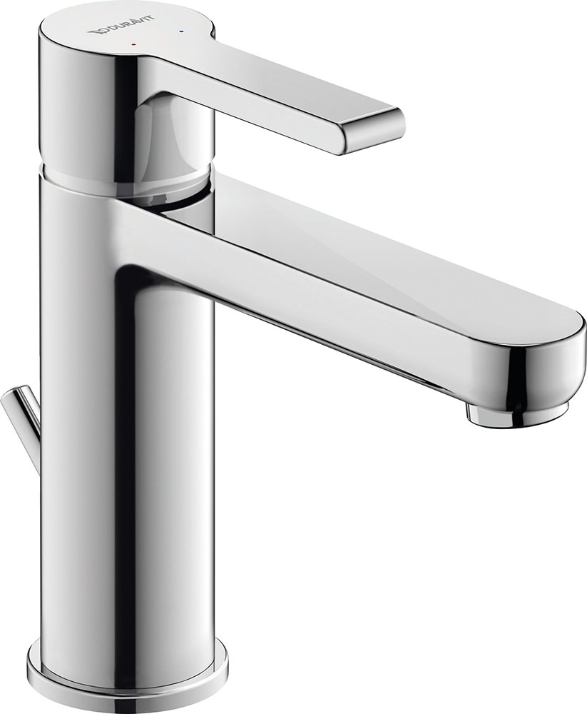 Baterii sanitare - Baterie lavoar Duravit B21020001010, B.2, tip comanda monocomanda, marime m, tip instalare pe lavoar, crom