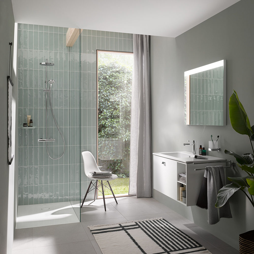 Baterie lavoar Duravit B21020001010, B.2, tip comanda monocomanda, marime m, tip instalare pe lavoar, crom [5]